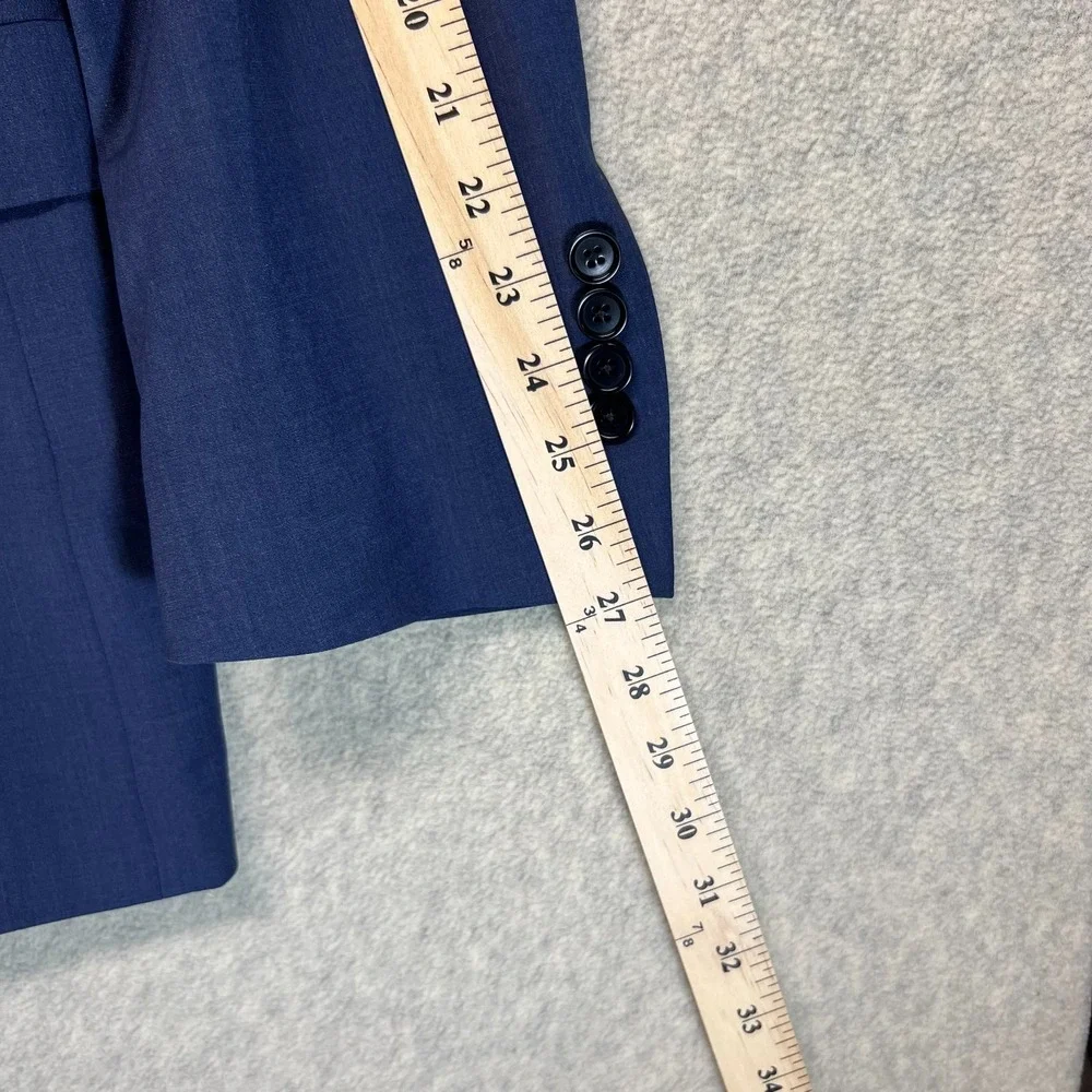 Brooks Brothers Mens Two Button Sports Coat Blue Single‎ Breasted Regent Fit 48L